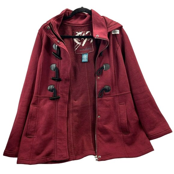 SEBBY, Women COAT, long sleeve, SIZE M, COLOR RED - Picture 11 of 12